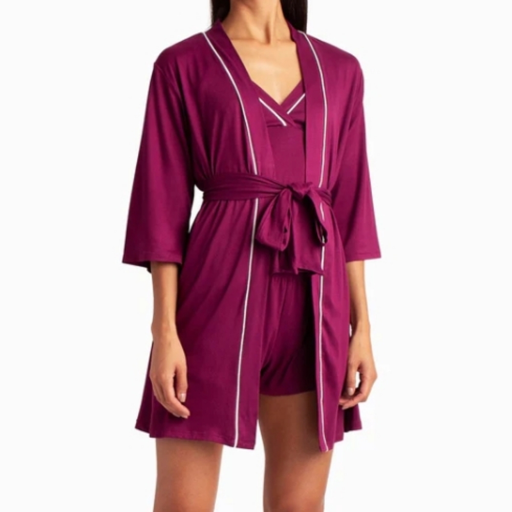 Nicole Miller Peached Magenta Robe